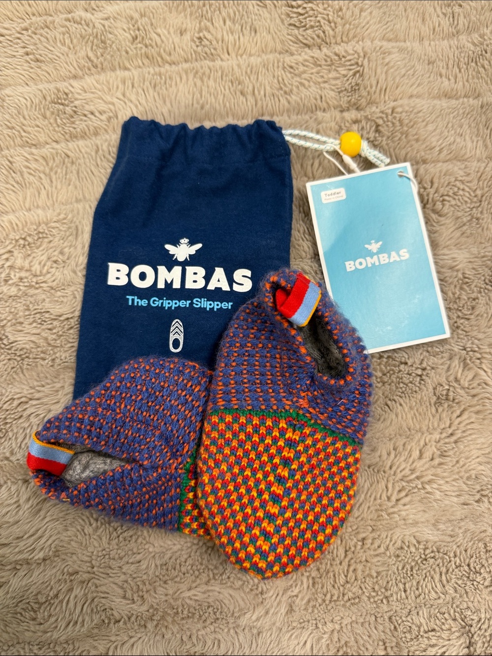NWT Bombas Toddler The Gripper Slipper